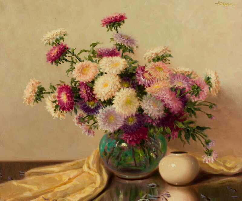 Bouquet of Asters — Yellow