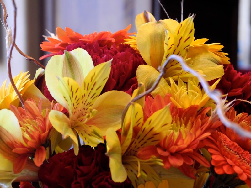 Bouquet of Autumn Flowers — Yellow, Vibrant