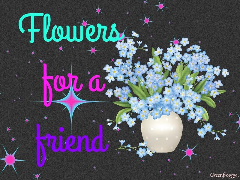 Bouquet of Blue Flowers — Whimsical