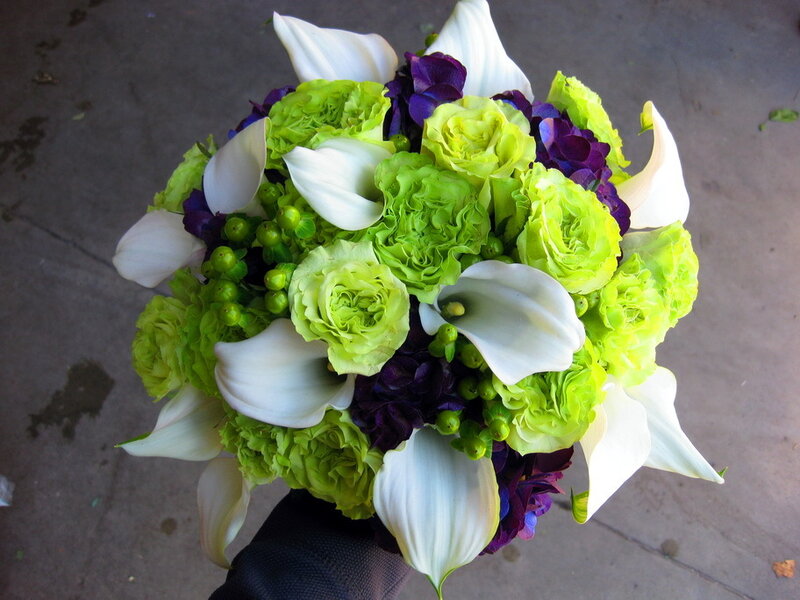 Bouquet of Calla Lilies — White