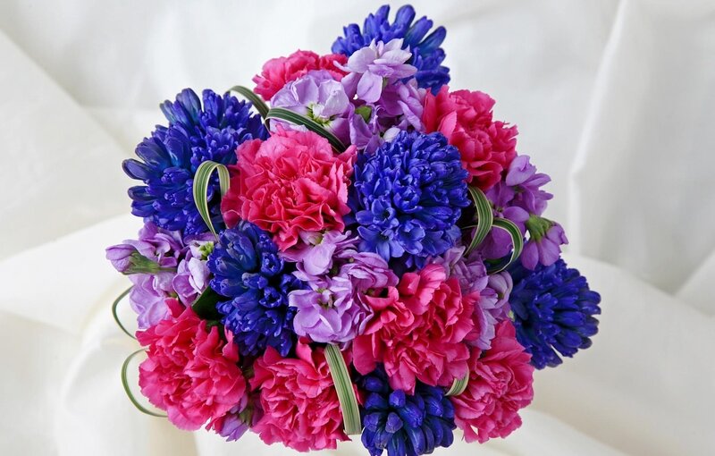 Bouquet of Colorful Flowers — Pink, Festive