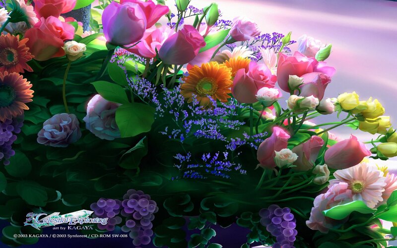 Bouquet of Colorful Flowers — Pink, Serene