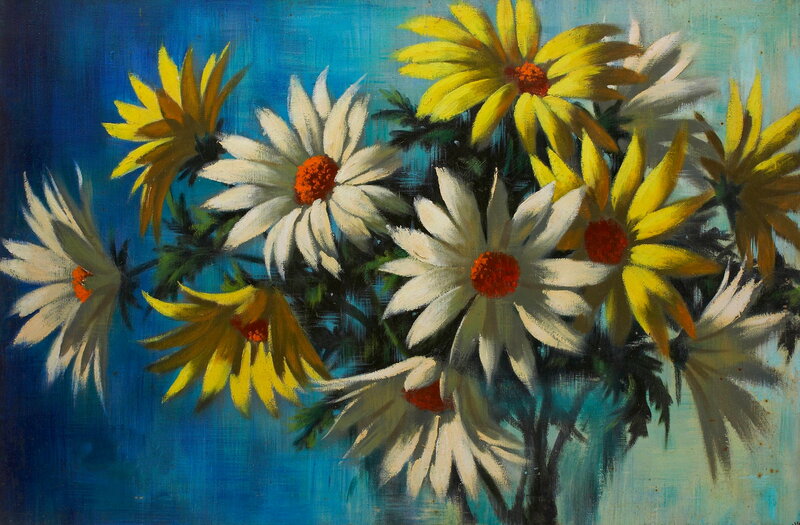 Bouquet of Daisies — Blue