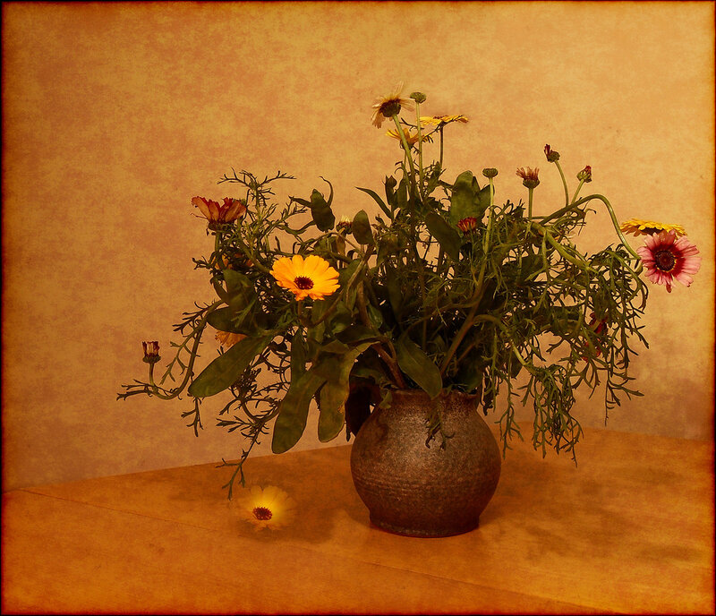 Bouquet of Daisies in Vase
