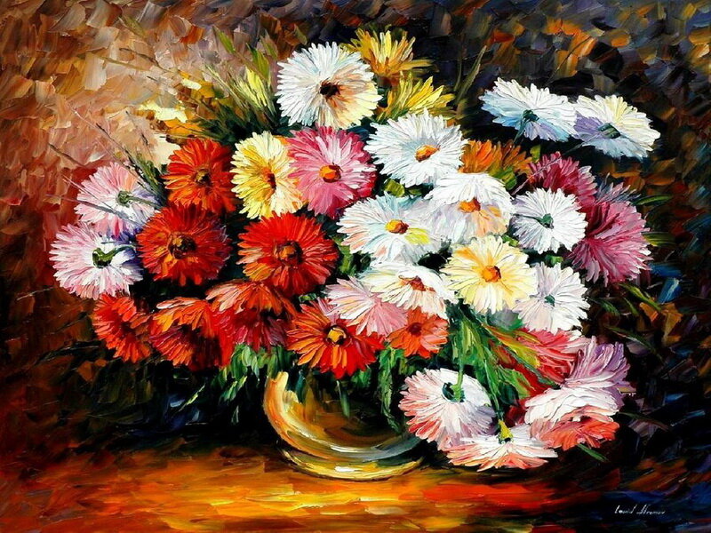 Bouquet of Daisies — Red