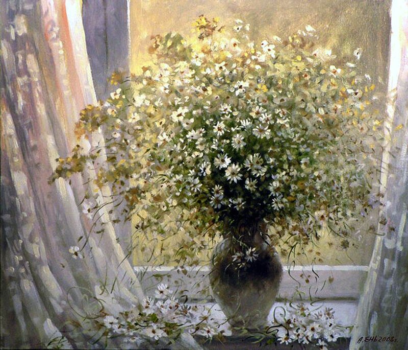 Bouquet of Daisies — White, Serene