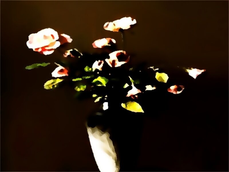 Bouquet of Flowers — Black