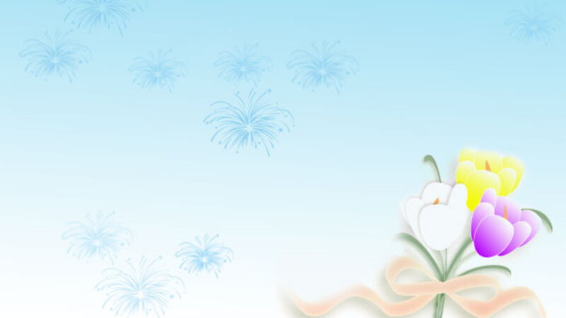 Bouquet of Flowers — Blue, Festive