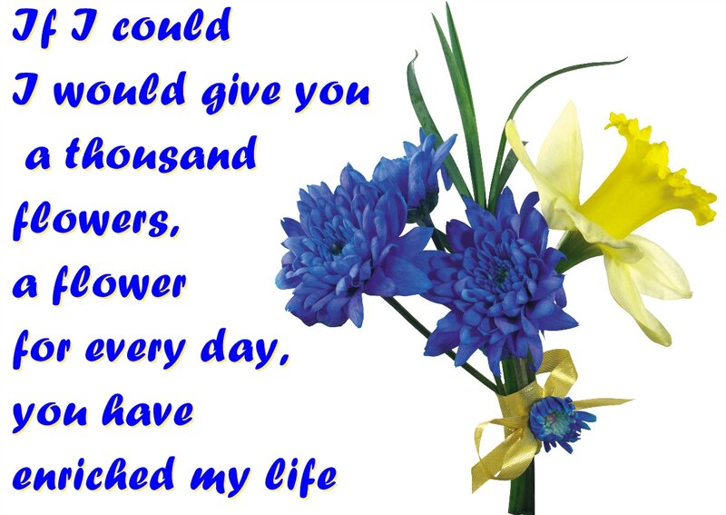 Bouquet of Flowers — Blue, Sentimental