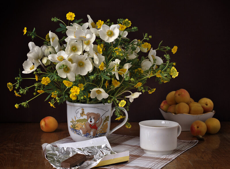 Bouquet of Flowers in Cup