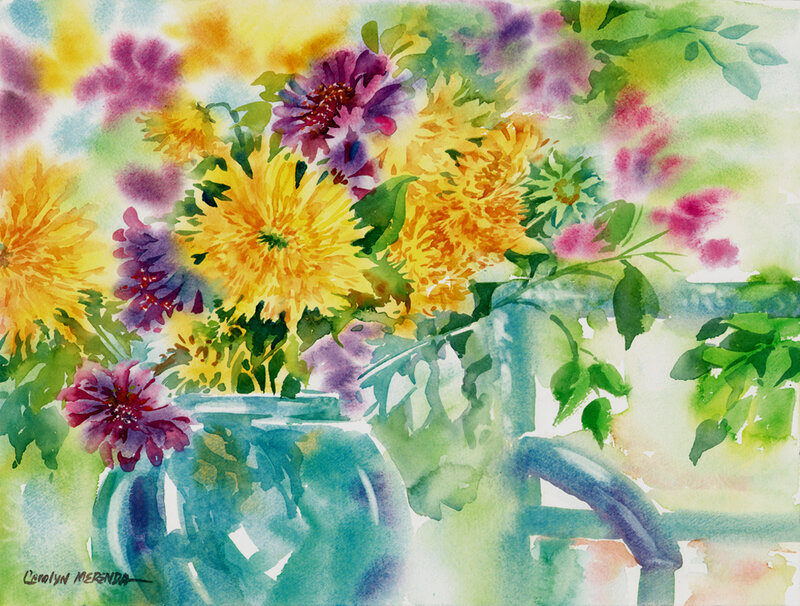 Bouquet of Flowers in Vase — Yellow