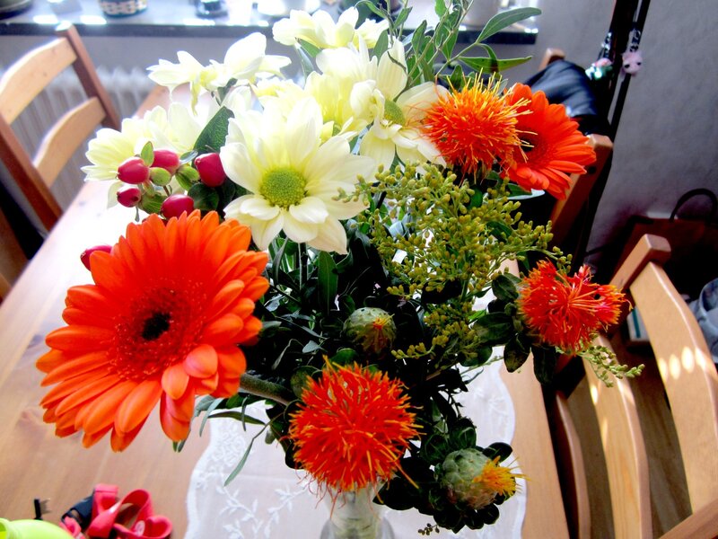 Bouquet of Flowers — Orange, Calm, Afternoon