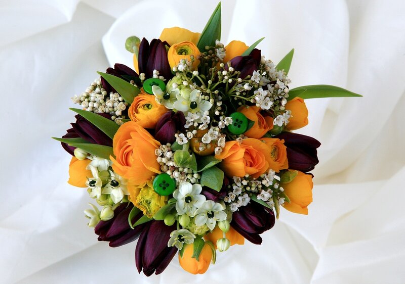 Bouquet of Flowers — Orange, Calm, Photograph
