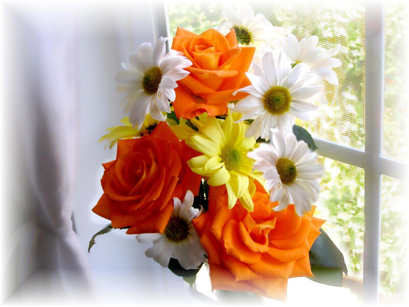 Bouquet of Flowers — Orange, Serene, Morning