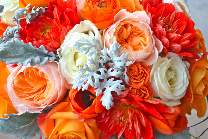 Bouquet of Flowers — Orange, Vibrant, Autumn
