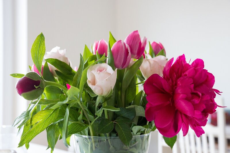 Bouquet of Flowers — Pink, Calm, Spring, Photograph