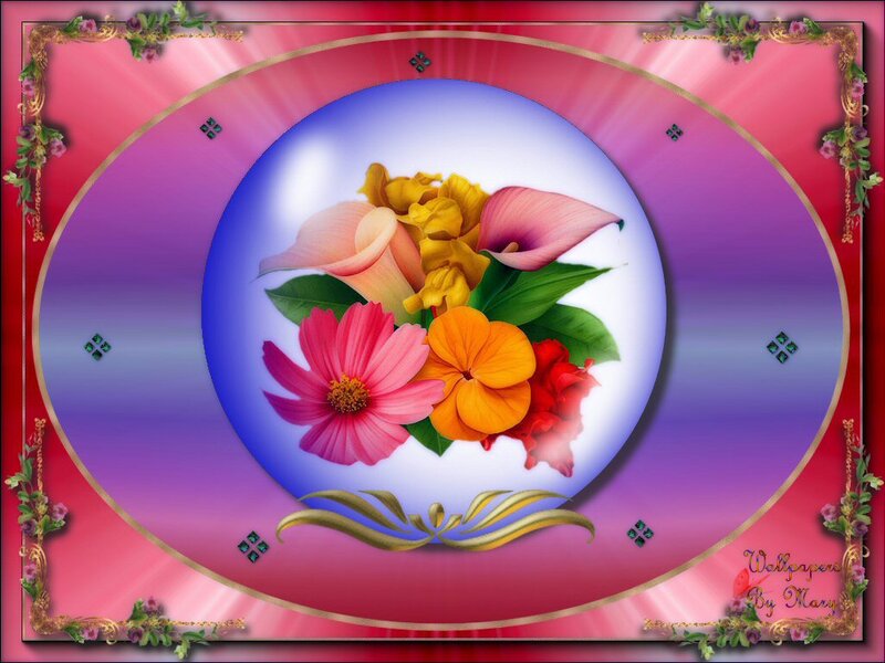 Bouquet of Flowers — Pink, Decorative