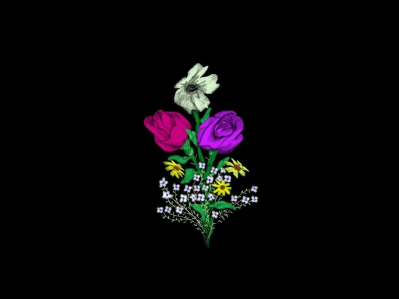 Bouquet of Flowers — Purple