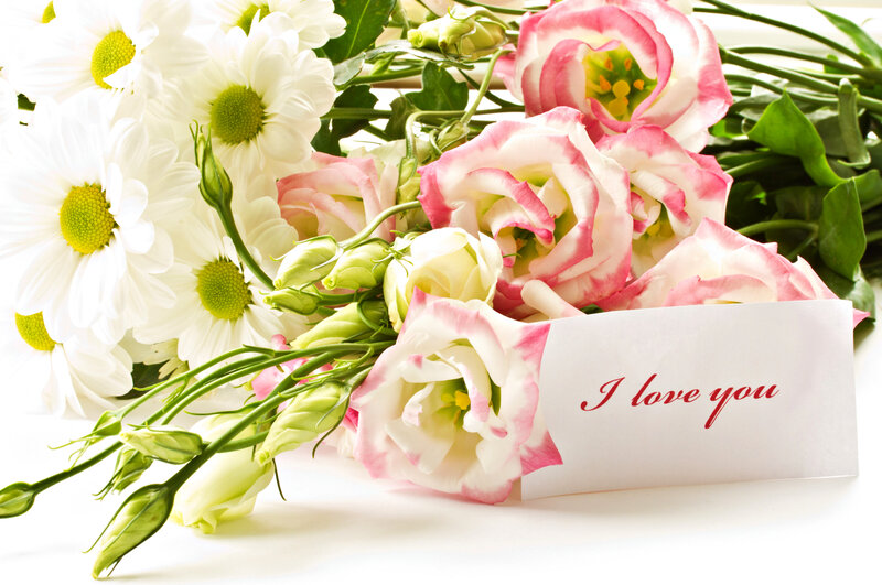 Bouquet of Flowers — White, Romantic