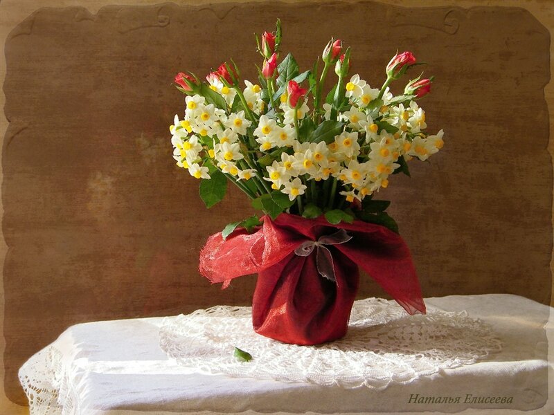 Bouquet of Flowers — White, Serene, Spring