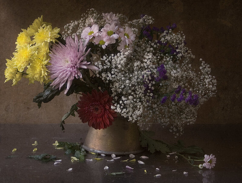 Bouquet of Flowers — Yellow, Calm, Photograph