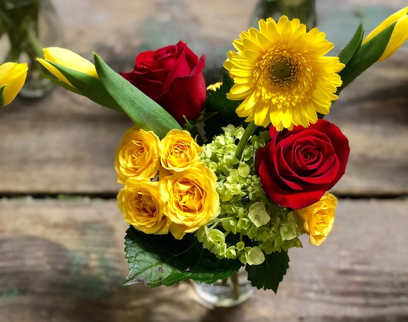 Bouquet of Flowers — Yellow, Vibrant, Afternoon