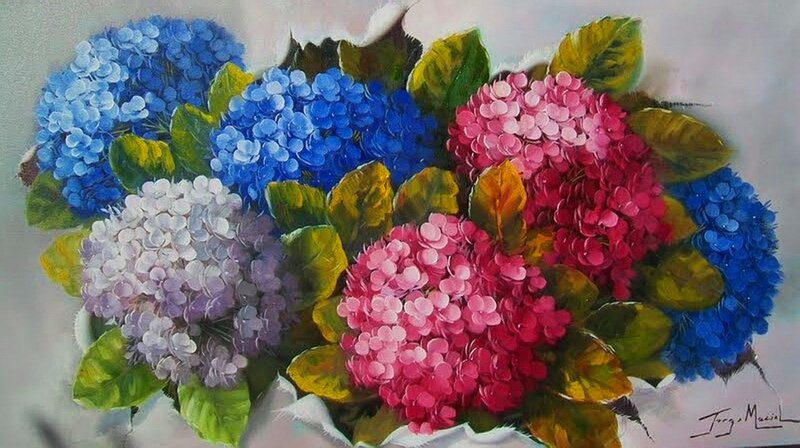 Bouquet of Hydrangea Flowers