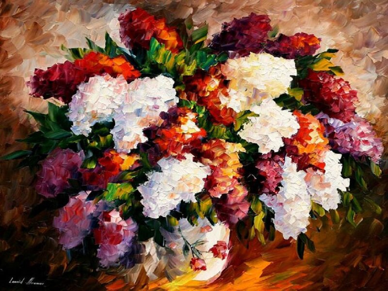 Bouquet of Hydrangeas — White