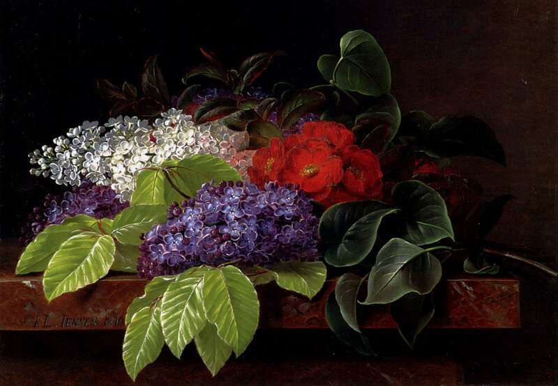 Bouquet of Lilacs and Camellias