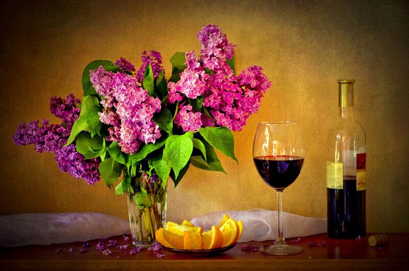 Bouquet of Lilacs — Purple, Calm, Photograph