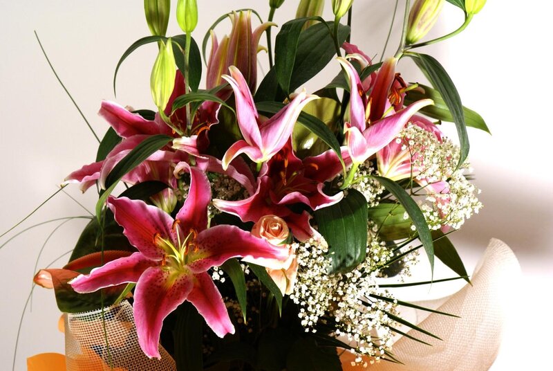 Bouquet of Lilies — Pink