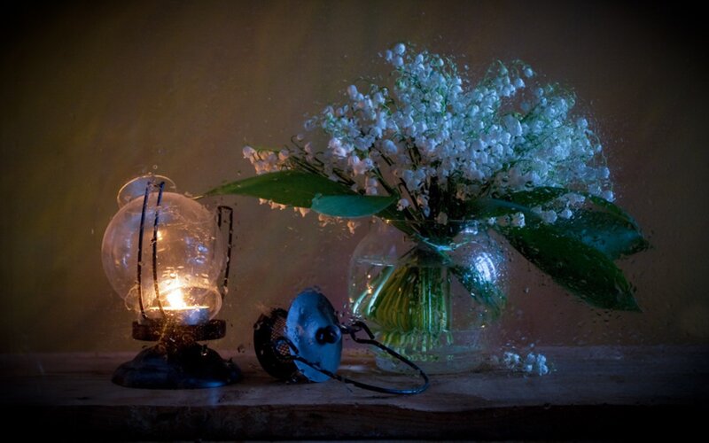 Bouquet of Lily of the Valley — White, Dramatic