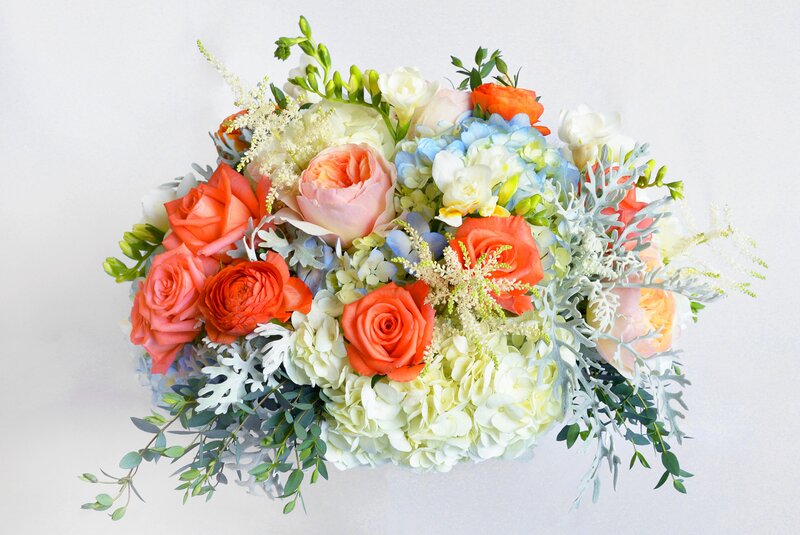 Bouquet of Mixed Flowers — Orange, Calm, Photograph