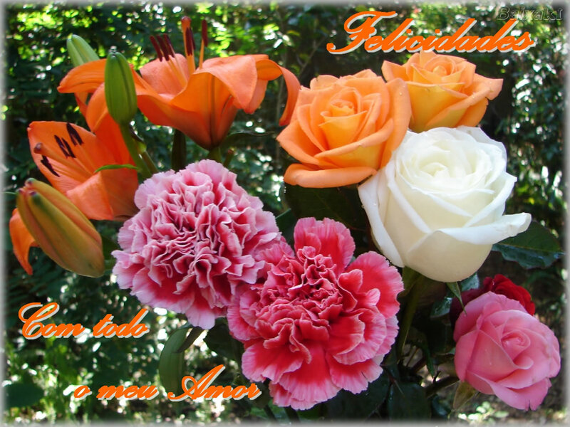Bouquet of Mixed Flowers — Orange