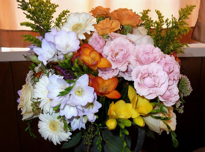 Bouquet of Mixed Flowers — Pink, Calm, Afternoon