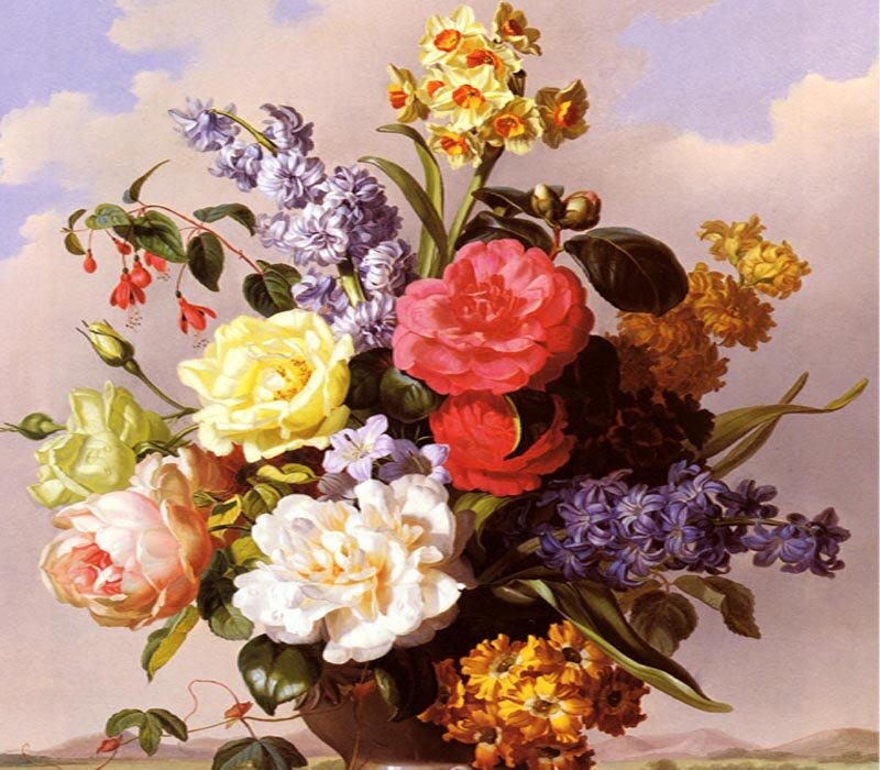 Bouquet of Mixed Flowers — Yellow, Serene, Afternoon