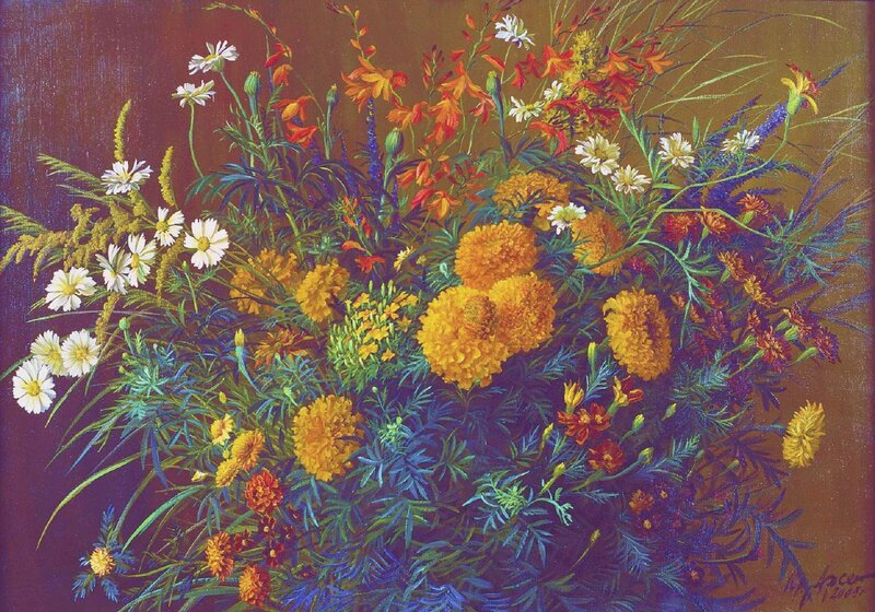Bouquet of Mixed Flowers — Yellow