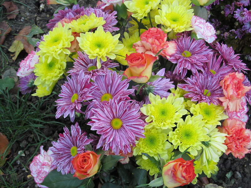 Bouquet of Mixed Flowers — Yellow, Vibrant, Autumn