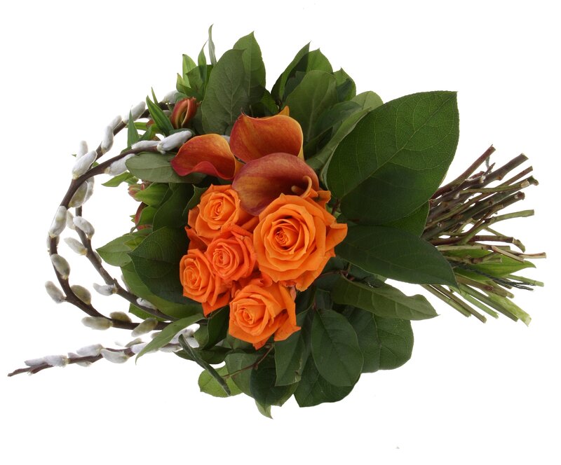 Bouquet of Orange Flowers — Calm, Photograph