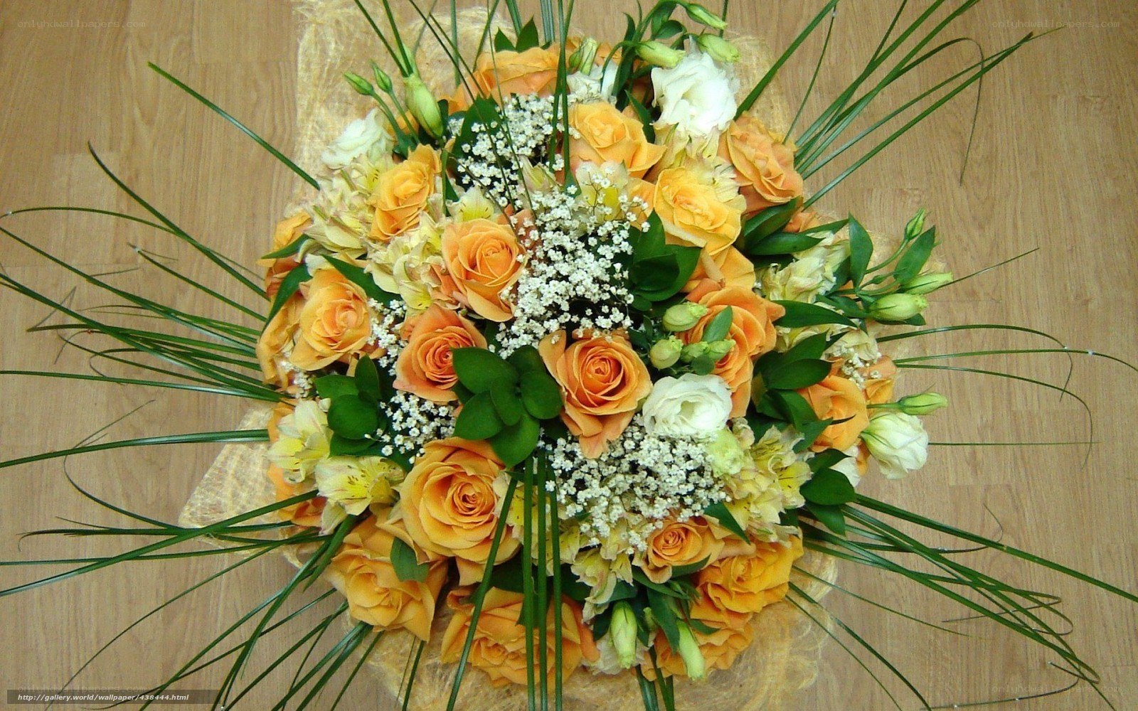 bouquet of orange roses