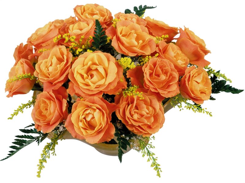 bouquet of orange roses