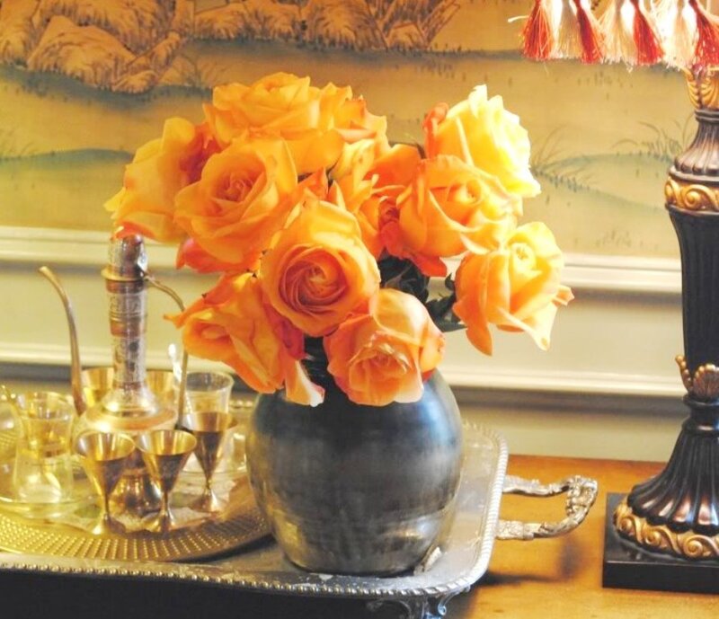 Bouquet of Orange Roses — Elegant