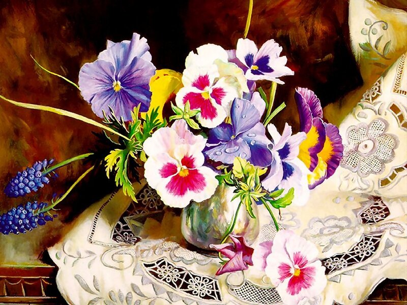 Bouquet of Pansies