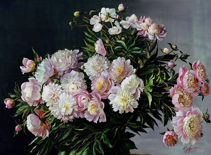 Bouquet of Peonies — Pink, Dramatic