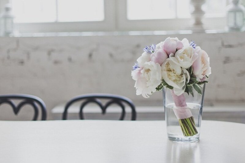 Bouquet of Peonies — White, Serene, Morning