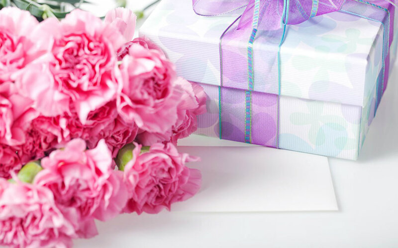Bouquet of Pink Carnations — Festive