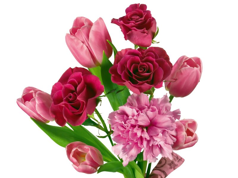 bouquet of pink flowers