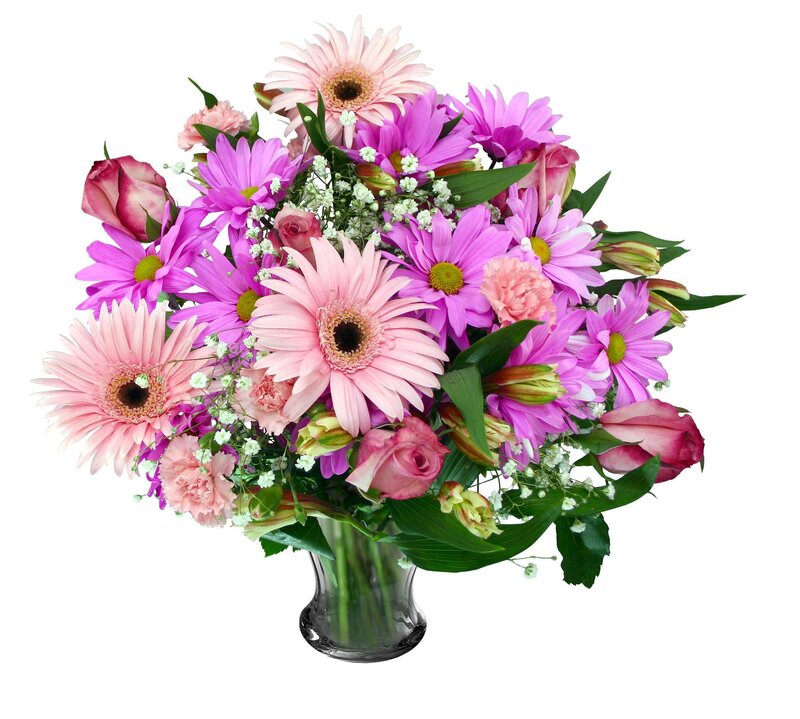 Bouquet of Pink Flowers — Calm, Photograph