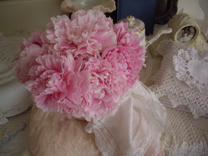 Bouquet of Pink Peonies — Soft