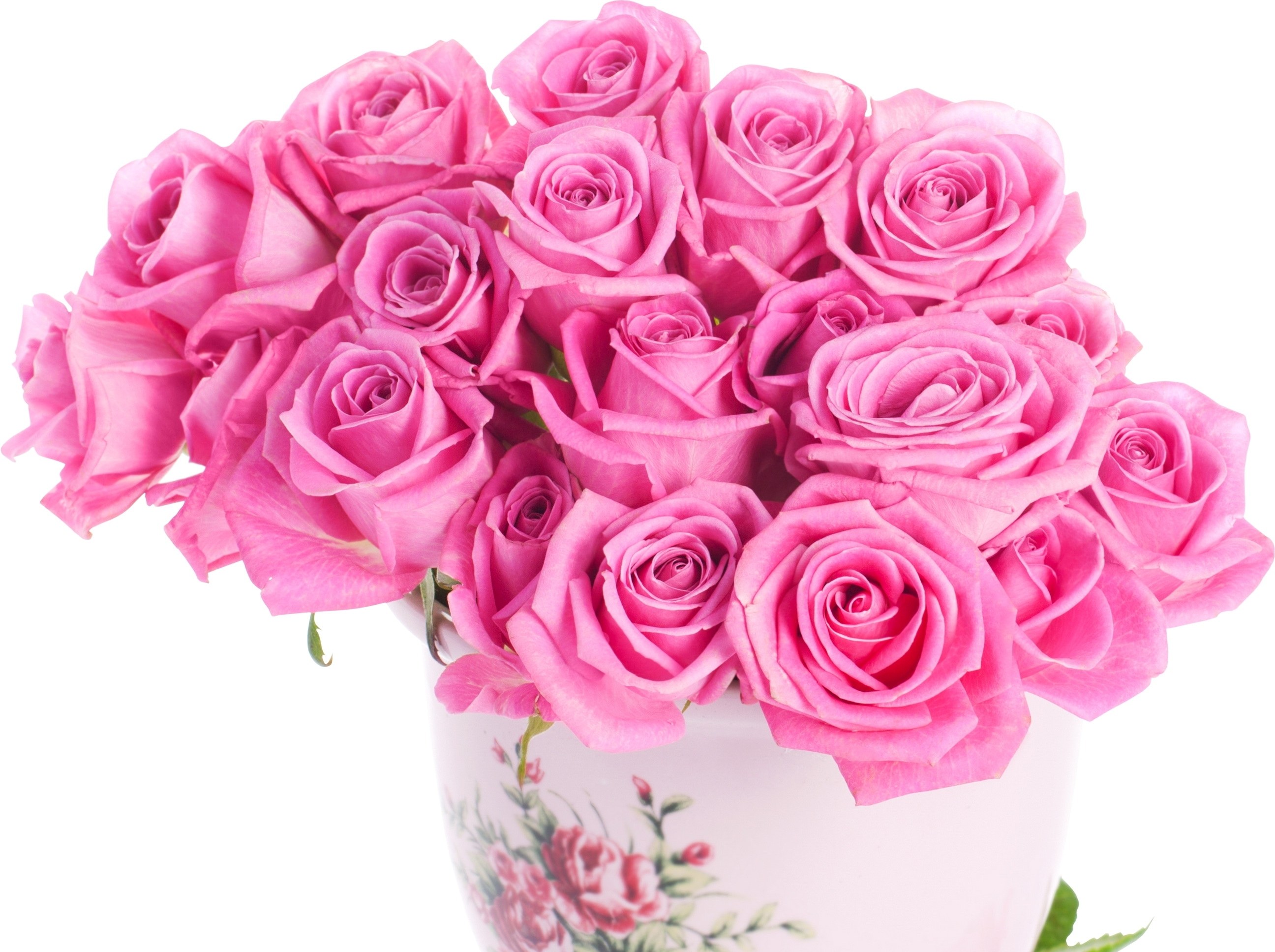 bouquet of pink roses